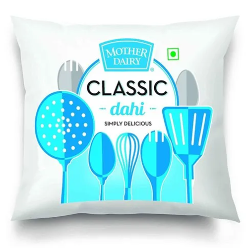 Mother Dairy Classic Curd Polypack Pouch, 400 g